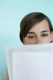 woman paperwork